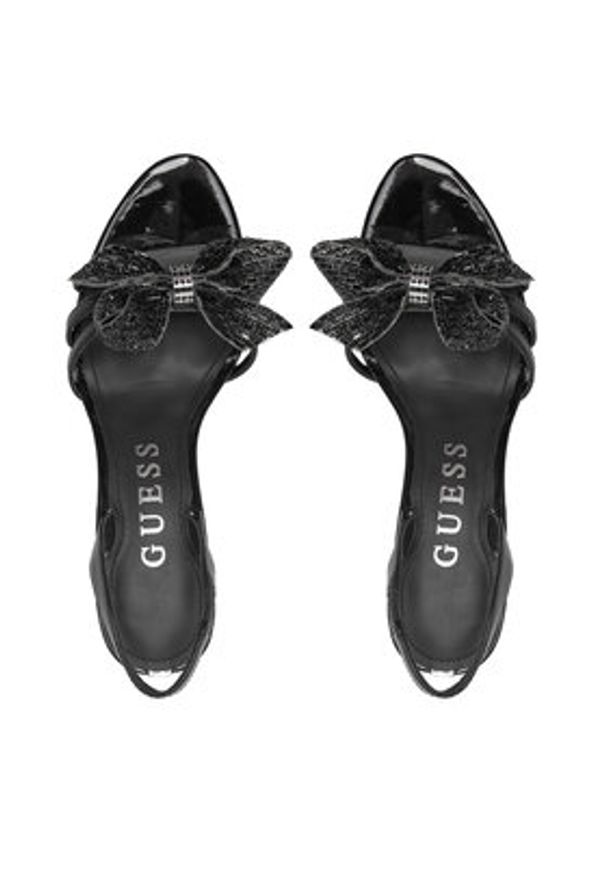 Guess Sandały FLPMER PAF03 Czarny. Kolor: czarny. Materiał: skóra