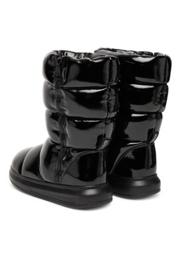 Karl Lagerfeld - KARL LAGERFELD Śniegowce Kapri Kosi KL44573A Czarny. Kolor: czarny. Materiał: skóra