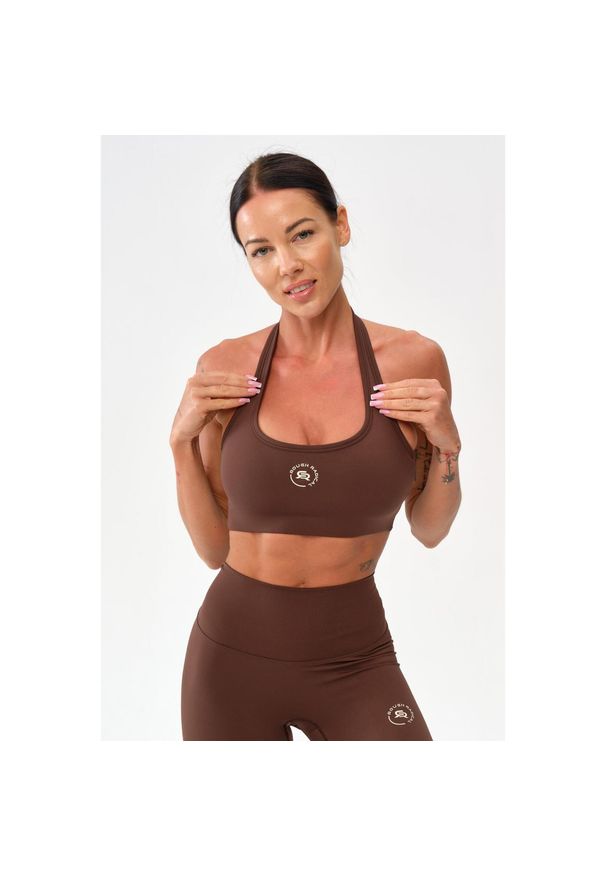 ROUGH RADICAL - Stanik sportowy fitness Rough Radical Zoya Sports Bra. Kolor: brązowy. Sport: fitness