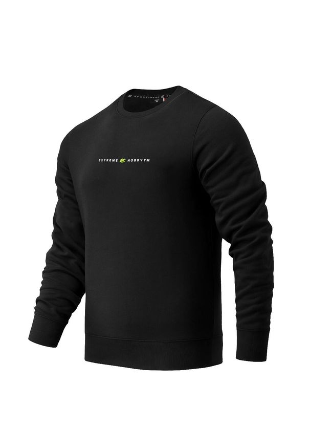 Bluza Męska EXTREME HOBBY ORDER. Typ kołnierza: bez kaptura. Kolor: czarny. Materiał: bawełna