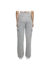 Urban Classics - Lekkie Spodnie Dresowe Dla Kobiet. Kolor: szary. Materiał: dresówka. Długość: długie