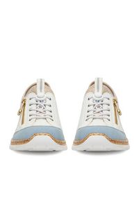 Rieker Półbuty N42K6-80 Biały. Kolor: biały. Materiał: materiał #6