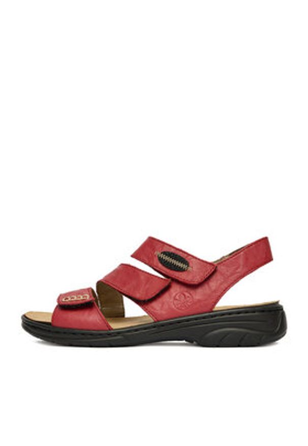 Rieker Sandały CEO-64573-33 Czerwony. Kolor: czerwony. Materiał: skóra