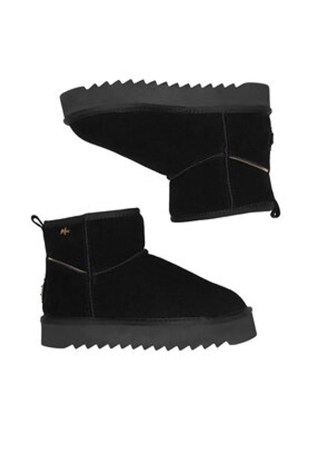 MEXX Śniegowce MICH2003943W Czarny. Kolor: czarny. Materiał: zamsz, skóra