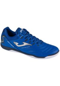 Buty do piłki nożnej halowej Joma Maxima Indoor. Kolor: szary, czarny, niebieski, wielokolorowy. Materiał: materiał, syntetyk, skóra. Sport: piłka nożna #1