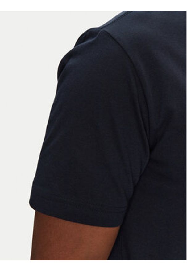 Champion T-Shirt 220256 Granatowy Standard Fit. Kolor: niebieski. Materiał: bawełna