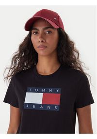Tommy Jeans T-Shirt Flag DW0DW22562 Czarny Regular Fit. Kolor: czarny. Materiał: bawełna #4