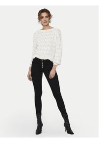 only - ONLY Sweter Brynn 15222853 Biały Regular Fit. Kolor: biały. Materiał: bawełna #6