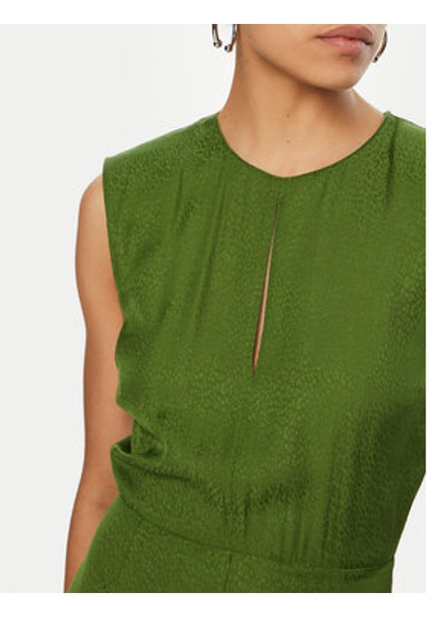 Patrizia Pepe Sukienka codzienna 8A1378/AL65-G163 Zielony Regular Fit. Okazja: na co dzień. Kolor: zielony. Materiał: wiskoza. Typ sukienki: proste. Styl: casual