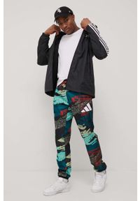 adidas Originals kurtka HB9489 męska kolor czarny przejściowa. Okazja: na co dzień. Kolor: czarny. Materiał: materiał. Styl: casual #2