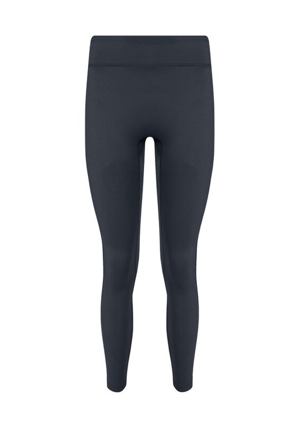 Reebok Legginsy RK25311CCW Czarny Slim Fit. Kolor: czarny. Materiał: syntetyk