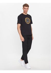 Just Cavalli T-Shirt 75OAHE05 Czarny Regular Fit. Kolor: czarny. Materiał: bawełna