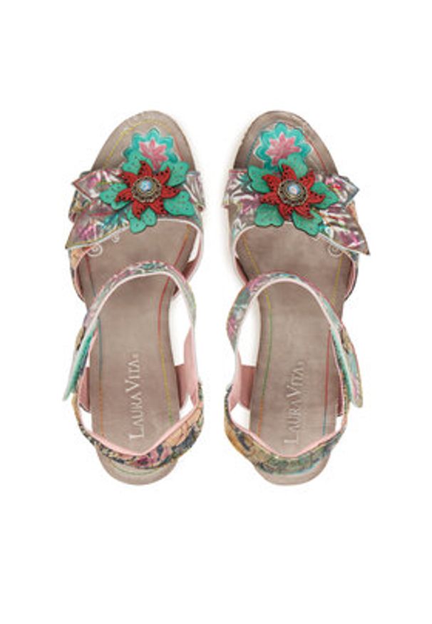 Laura Vita Sandały Framboiseo 33 Kolorowy. Materiał: skóra. Wzór: kolorowy