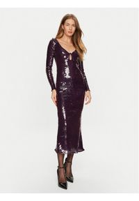 BARDOT - Bardot Sukienka koktajlowa 58859DB Fioletowy Regular Fit. Kolor: fioletowy. Materiał: syntetyk. Styl: wizytowy #1