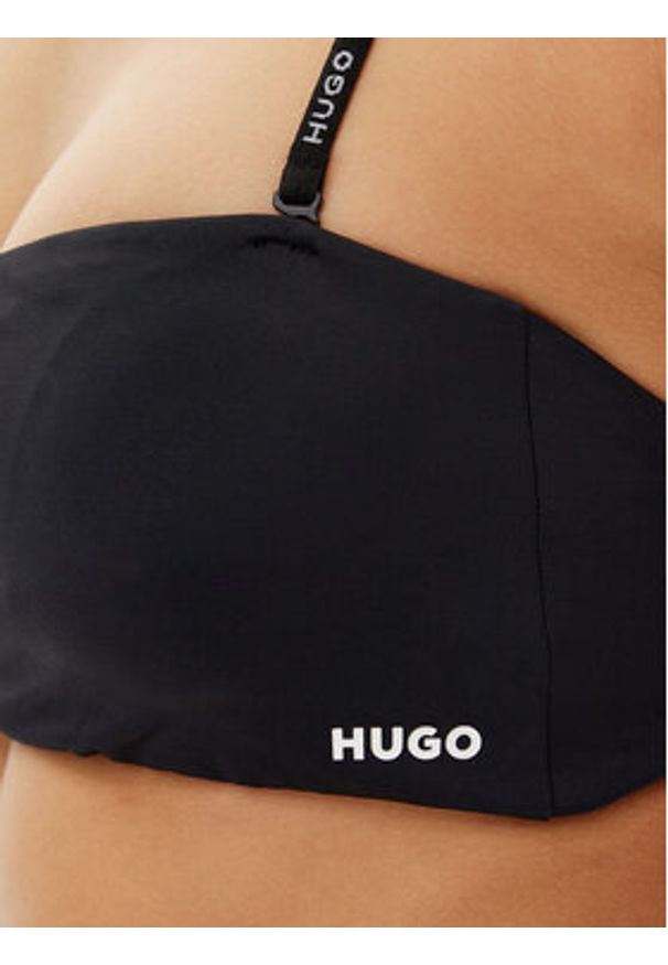 Hugo - HUGO Góra od bikini Pure 50540663 Czarny. Kolor: czarny. Materiał: syntetyk