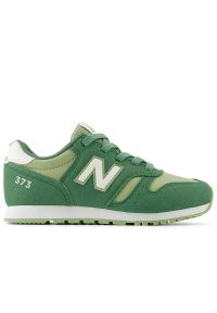 Buty New Balance YC373VP2 - zielone. Okazja: na uczelnię, na co dzień. Kolor: zielony. Materiał: materiał, syntetyk, guma. Szerokość cholewki: normalna. Model: New Balance 373