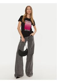 Guess T-Shirt W4BI30 JA914 Czarny Regular Fit. Kolor: czarny. Materiał: bawełna #3