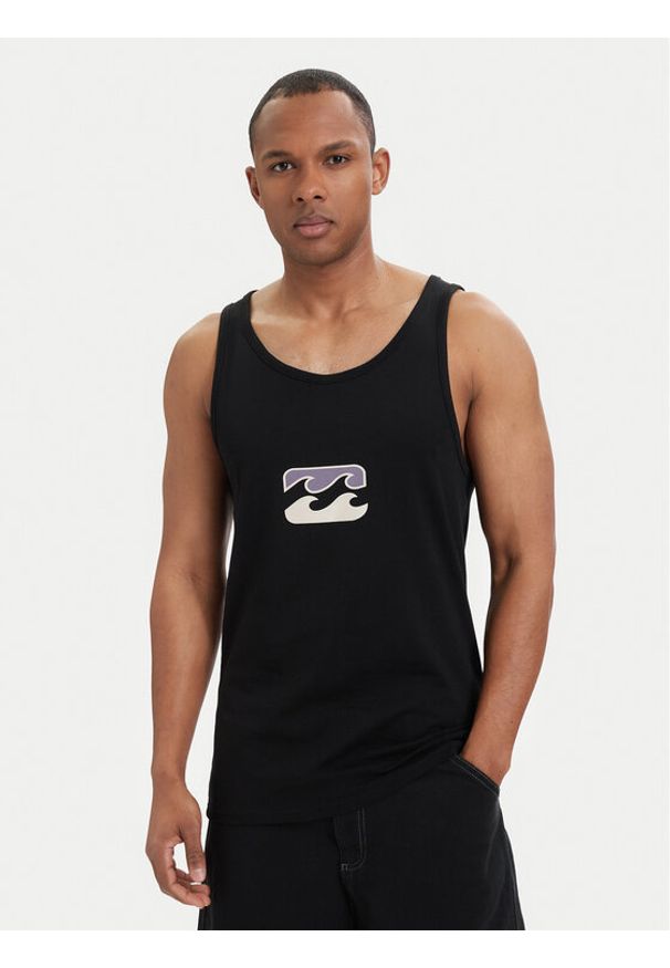 Billabong Tank top Icon Wave EBYZT00485 Czarny Relaxed Fit. Kolor: czarny. Materiał: bawełna