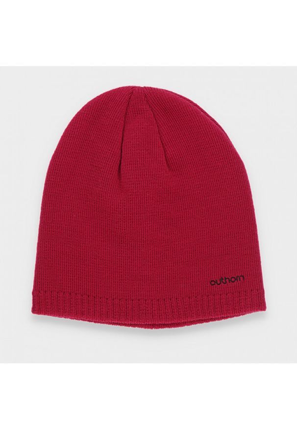 outhorn - Czapka damska. Materiał: dzianina, akryl. Wzór: aplikacja. Styl: klasyczny