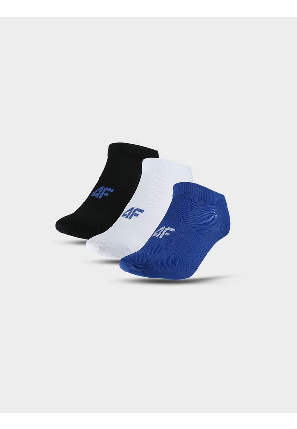 4f - 4F Skarpetki treningowe przed kostkę (3-pack) męskie - multikolor 32-34. Kolor: wielokolorowy. Materiał: włókno, materiał, syntetyk, elastan. Wzór: jednolity. Sport: fitness, kolarstwo