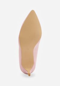Renee - Różowe Czółenka Vices na Szpilce ze Skórzaną Wkładką Caronella. Okazja: na co dzień. Nosek buta: szpiczasty. Kolor: różowy. Materiał: skóra. Obcas: na szpilce. Styl: casual, elegancki #4