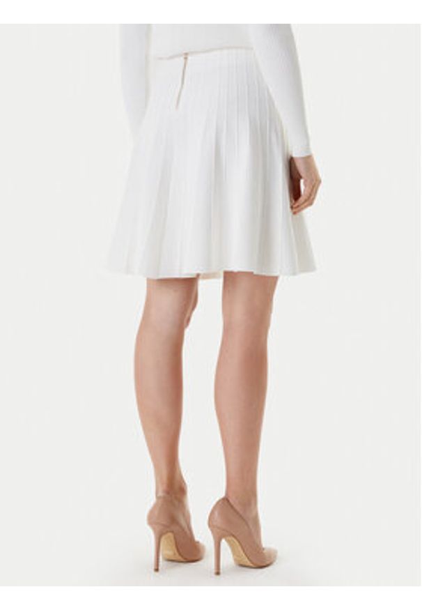 Guess Spódnica mini W5YD65 Z0130 Biały Regular Fit. Kolor: biały. Materiał: wiskoza