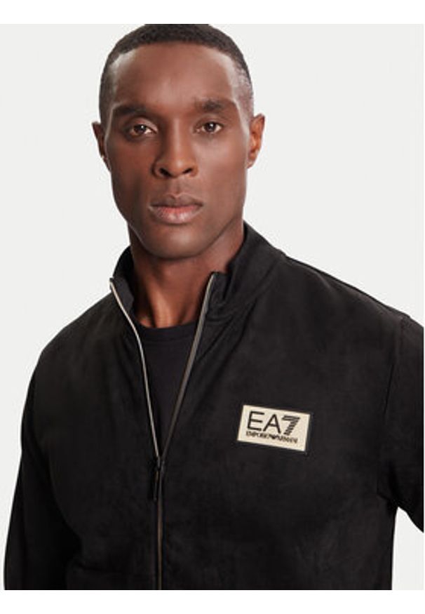 EA7 Emporio Armani Bluza 7M000674 AF16718 UC001 Czarny Regular Fit. Kolor: czarny. Materiał: syntetyk