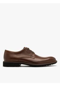 Ryłko - Brązowy półbut męski na lekkim spodzie. Kolor: brązowy. Materiał: skóra. Styl: street #1