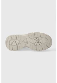 Guess sneakersy BISUN kolor biały FL8BIU FAL12. Nosek buta: okrągły. Zapięcie: sznurówki. Kolor: biały. Obcas: na platformie #4