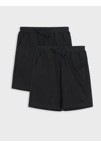 Sinsay - Szorty w stylu basic 2 pack - czarny. Kolor: czarny