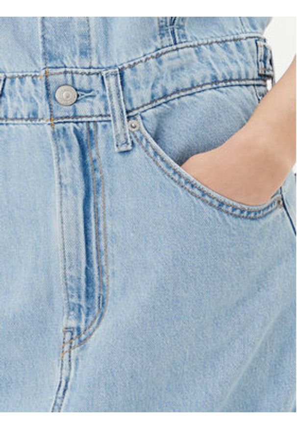 Levi's® Sukienka jeansowa Iconic 001WF-0002 Niebieski Standard Fit. Kolor: niebieski. Materiał: bawełna