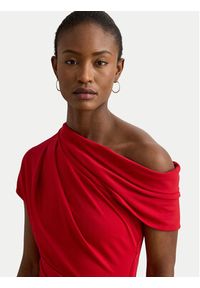 Lauren Ralph Lauren - LAUREN RALPH LAUREN Sukienka koktajlowa 200980223001 Czerwony Slim Fit. Kolor: czerwony. Materiał: syntetyk. Styl: wizytowy #3