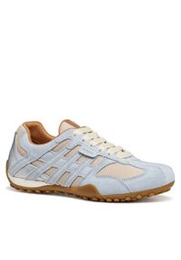 Geox Sneakersy D Snake Original D65B0A 01422 C1S0B Błękitny. Kolor: niebieski. Materiał: skóra, zamsz #5