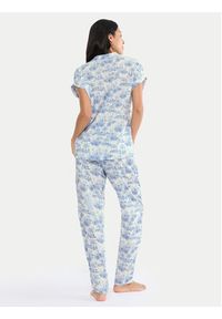 Triumph Piżama Boyfriend 10222611 Niebieski Relaxed Fit. Kolor: niebieski. Materiał: wiskoza #3