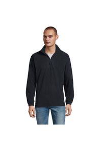 SOL'S - Bluza Polarowa Unisex Dla Dorosłych Ness Half Zip. Kolor: niebieski. Materiał: polar. Sezon: zima