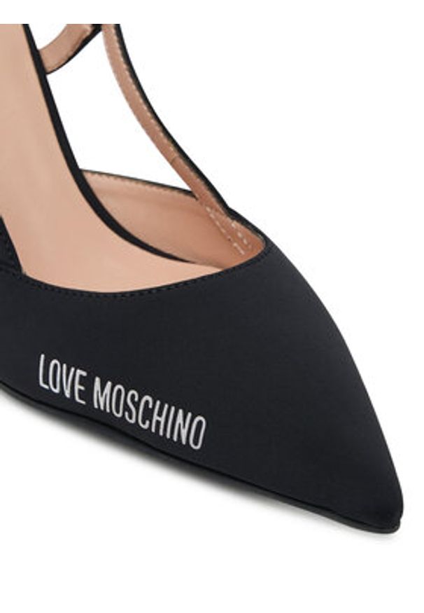 Love Moschino - LOVE MOSCHINO Szpilki JA10267G1NIMX00040 Czarny. Kolor: czarny. Materiał: materiał. Obcas: na szpilce
