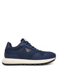 Sneakersy Emporio Armani. Kolor: niebieski