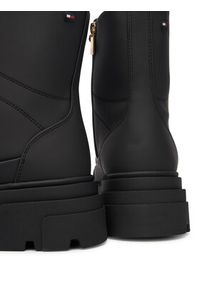 TOMMY HILFIGER - Tommy Hilfiger Trzewiki Tommytech Water Repellent Laceup FW0FW09161 Czarny. Kolor: czarny. Materiał: skóra #3