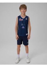 4f - 4F Koszulka meczowa replika wyjazdowa z sezonu 2025/26 dziecięca 4F x Dziki Warszawa - granatowa 98/104. Kolor: niebieski. Materiał: materiał. Wzór: nadruk. Sezon: lato #2