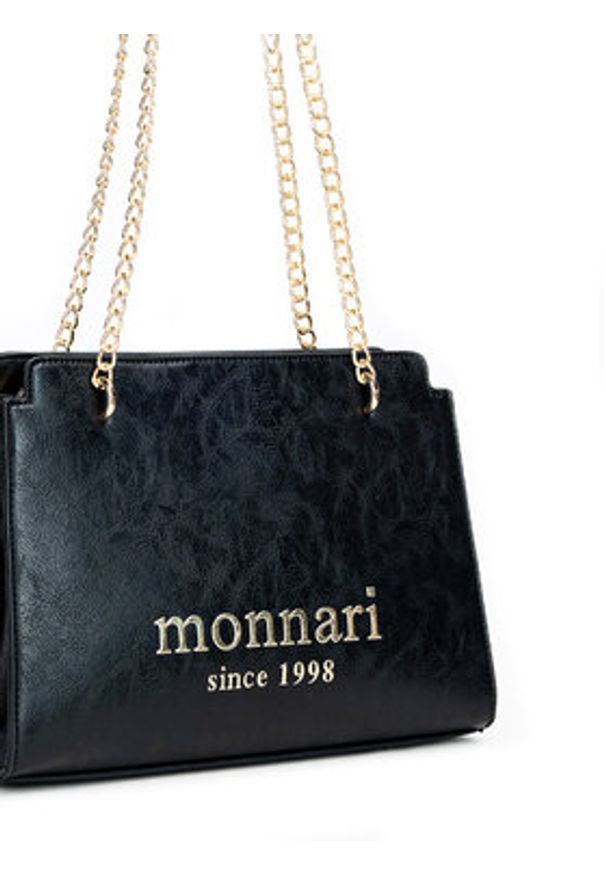 Monnari Torebka TORIMP0-24Z-BAG5230-K020 Czarny. Kolor: czarny. Materiał: skórzane