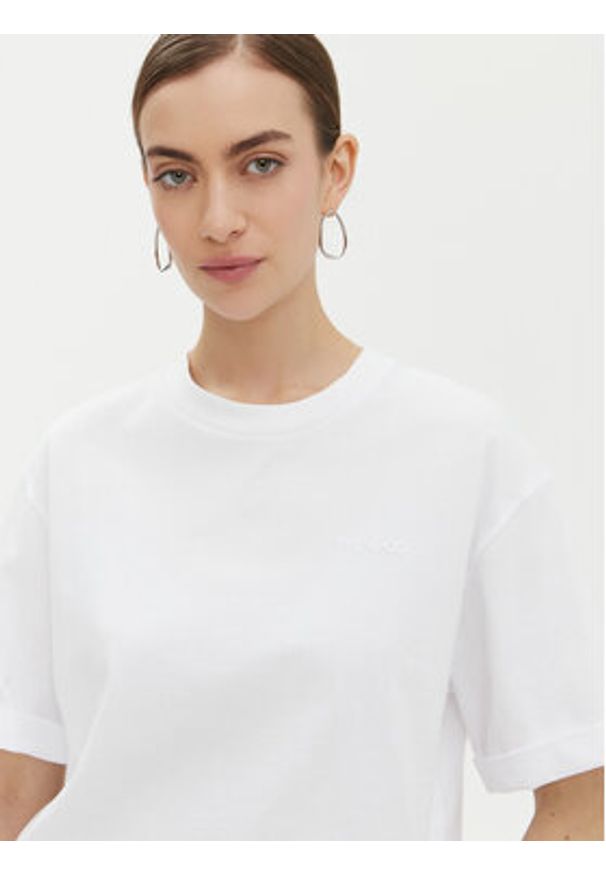 Pinko - PINKO T-Shirt 104882 A2HN Biały Regular Fit. Kolor: biały. Materiał: bawełna