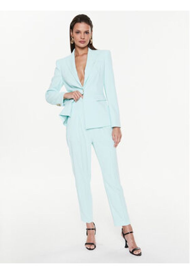 Pinko Spodnie materiałowe Natalia 100052 7624 Błękitny Regular Fit. Kolor: niebieski. Materiał: syntetyk