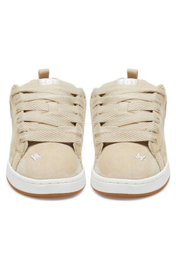 DC Sneakersy V5-10116 Beżowy. Kolor: beżowy. Materiał: zamsz, skóra