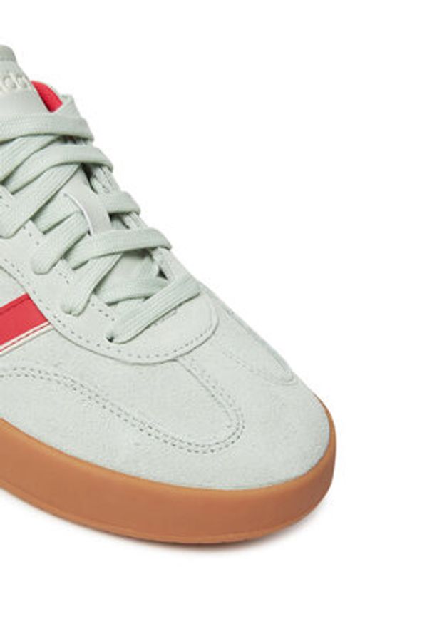 Adidas - adidas Sneakersy Barreda JP7109 Zielony. Kolor: zielony. Materiał: zamsz, skóra