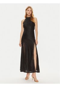 Guess Sukienka wieczorowa W2YK96 K3I20 Czarny Regular Fit. Kolor: czarny. Materiał: syntetyk. Styl: wizytowy