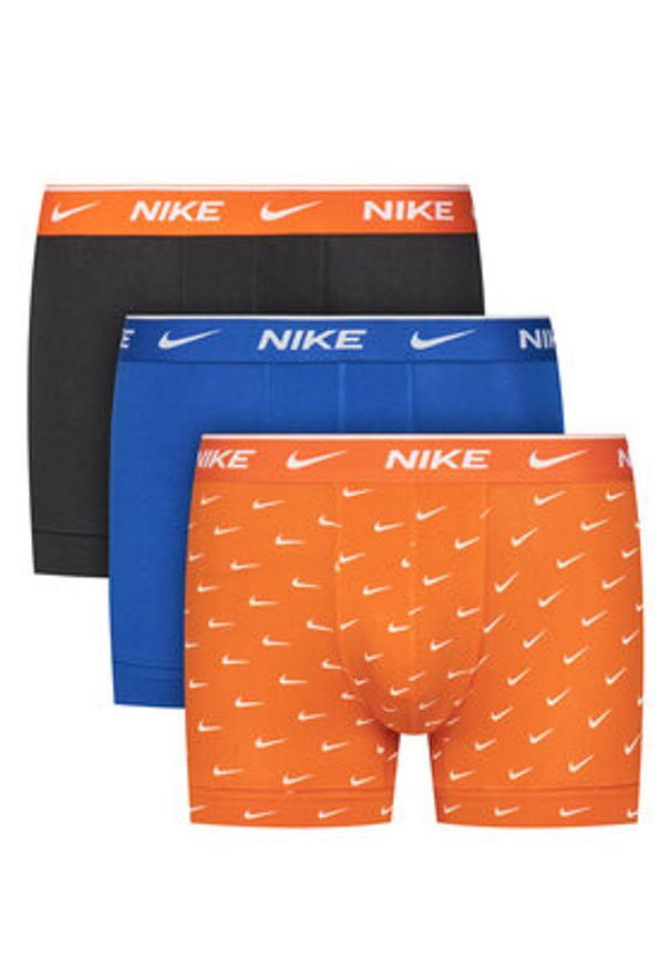 Nike Komplet 3 par bokserek 000PKE1008 Kolorowy. Materiał: bawełna. Wzór: kolorowy