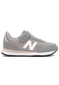 Buty dziecięce New Balance PV323GR – szare. Okazja: na uczelnię, na co dzień. Kolor: szary. Materiał: syntetyk, materiał. Szerokość cholewki: normalna