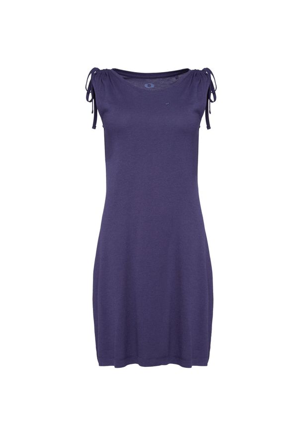 WOMEN'S HEALTH - Sukienka damska LOAP Asanura TM niebieska L. Kolor: niebieski. Długość rękawa: bez rękawów. Typ sukienki: sportowe. Styl: klasyczny, sportowy