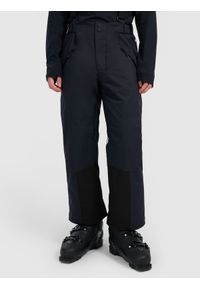 4f - 4F Spodnie narciarskie membrana Dermizax 20000 męskie - czarne S. Kolor: czarny. Materiał: materiał. Technologia: Dermizax. Wzór: gładki. Sezon: zima. Sport: narciarstwo #2