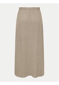 only - ONLY Spódnica midi Solvi 15338678 Beżowy Regular Fit. Kolor: beżowy. Materiał: wiskoza